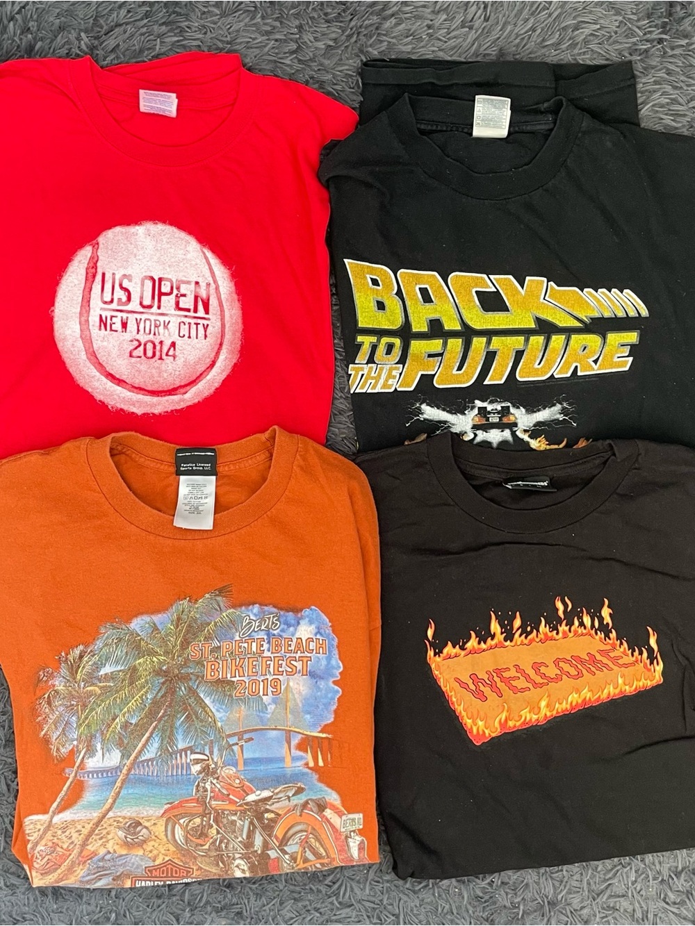 Men Size 2XL XXL Vintage T-Shirt Lot Bundle
